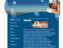 Tablet Screenshot of ethicalmassagetampa.com